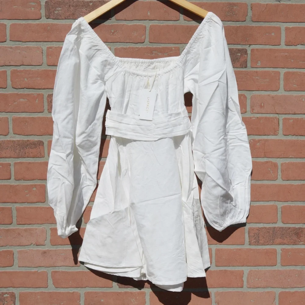 L*Space Women’s Long Sleeve Mini Dress Size Medium NWT - Picture 6 of 8